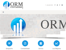 Tablet Screenshot of ormcontadores.com